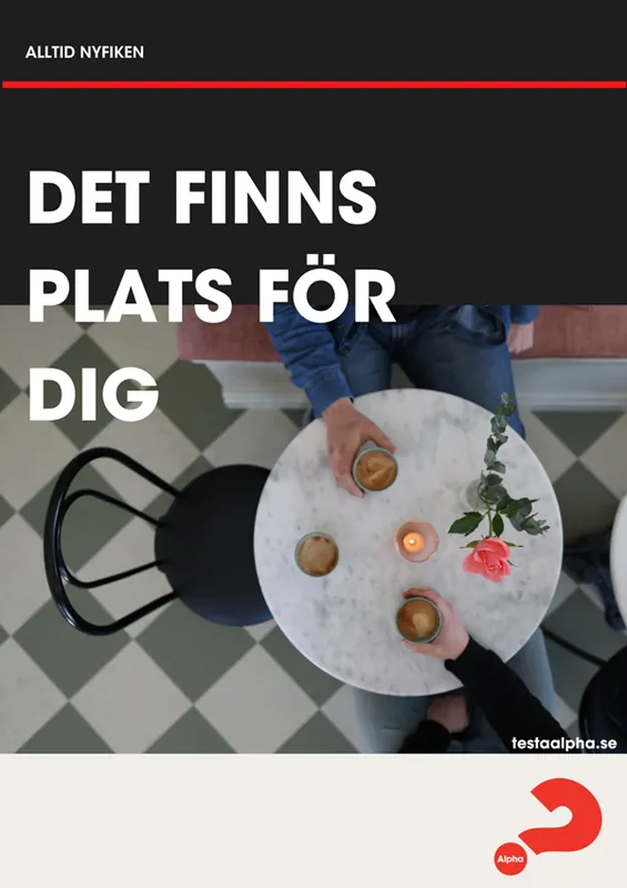 Köp nu Alpha - Affisch - A3 - Det finns plats för dig