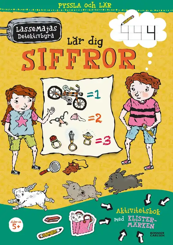 LasseMajas detektivbyrå lär dig siffror Fri frakt