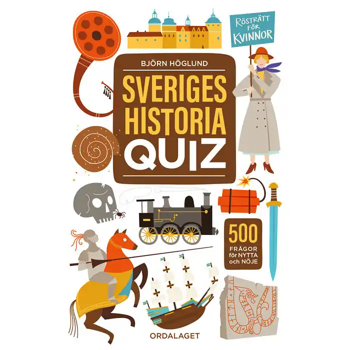 Erbjudande Sveriges historia quiz : 500 frågor för nytta och nöje (bok, danskt band)