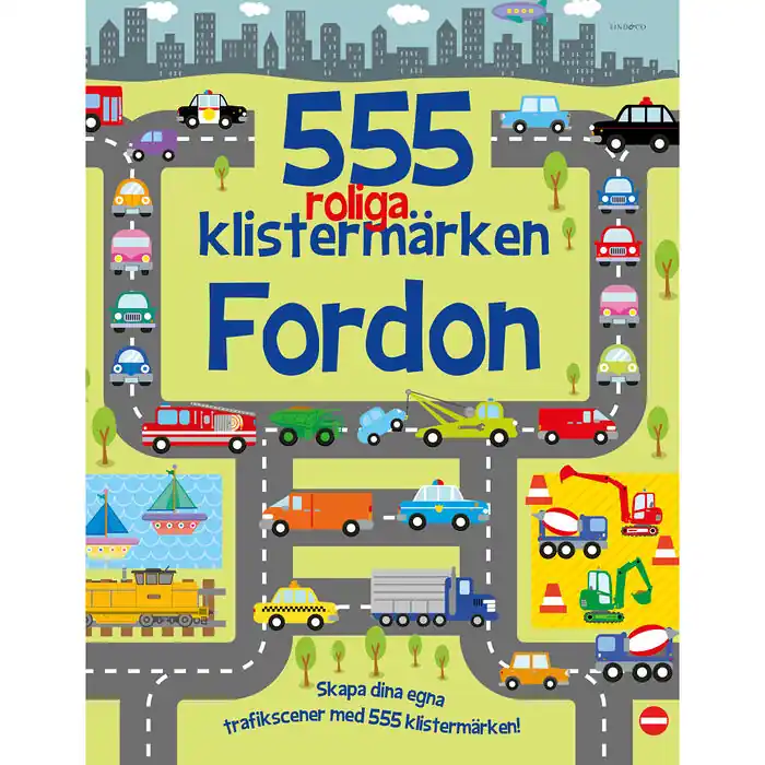 Lågt pris 555 roliga klistermärken : Fordon (häftad)