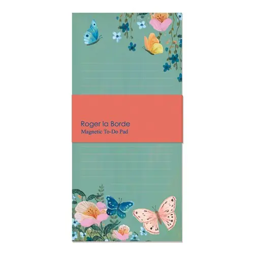 Kundfavorit Roger la BordeNoteringsblock Dreamland Butterflies med magnet