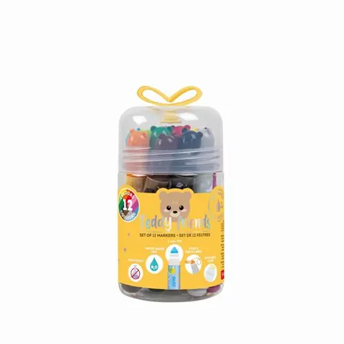 LEGAMITuschpennor Teddy Friends 12-pack Premium